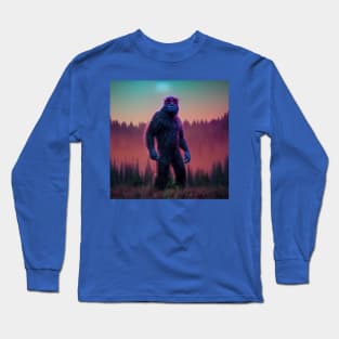Dope Sasquatch in Nature Long Sleeve T-Shirt